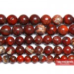 Free Shipping Natural Stone Red Brecciated Jaspers Round Beads 15 Strand 6 8 10 12MM Pick Size For Jewelry Making
