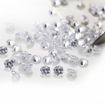 1000pcs AAAAA Grade White 0.8~5.0mm Cubic Zirconia Stone Round Cut Loose CZ Stone Synthetic Gems For Jewelry