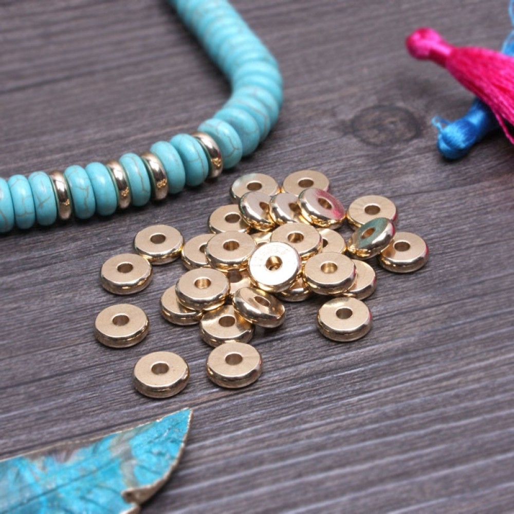 1mm*8mm/2mm*8mm, brass spacing beads Disc beads mala Rosary yoga jewelry making Supplies 100pcs/lot