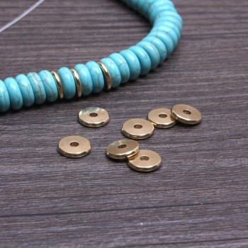 1mm*8mm/2mm*8mm, brass spacing beads Disc beads mala Rosary yoga jewelry making Supplies 100pcs/lot