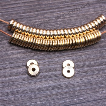 1mm*8mm/2mm*8mm, brass spacing beads Disc beads mala Rosary yoga jewelry making Supplies 100pcs/lot