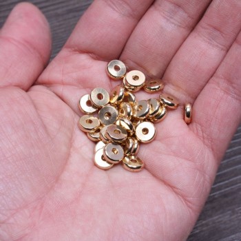 1mm*8mm/2mm*8mm, brass spacing beads Disc beads mala Rosary yoga jewelry making Supplies 100pcs/lot