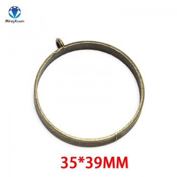 MINGXUAN 10pcs/lot Vintage Charm Photo Frame Bronze Tone Ancient Base Necklace Bracelets Pendant DIY Supplies Jewelry Findings