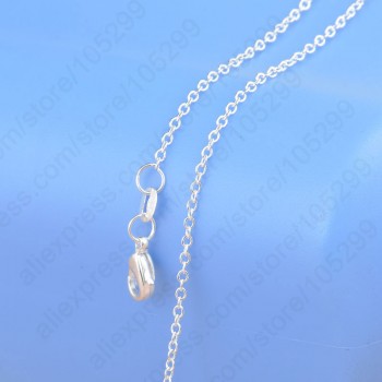 YAAMELI Wholesale Different Mix 20pcs Styles Genuine 925 Sterling Silver Long Open Link Making DIY Necklace Accessories