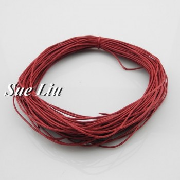 1mm 38-Color Jewelry Making Beading Crafting Macrame Chinese Waxed Cotton Cord Thread - 20YDS each piece