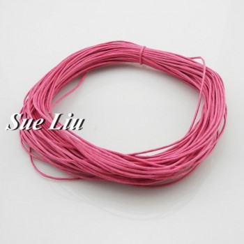 1mm 38-Color Jewelry Making Beading Crafting Macrame Chinese Waxed Cotton Cord Thread - 20YDS each piece