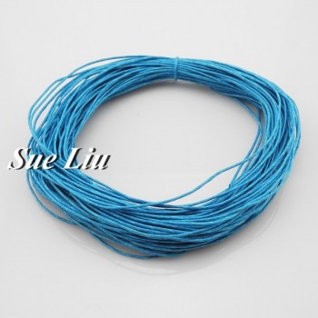 1mm 38-Color Jewelry Making Beading Crafting Macrame Chinese Waxed Cotton Cord Thread - 20YDS each piece