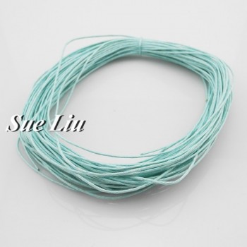 1mm 38-Color Jewelry Making Beading Crafting Macrame Chinese Waxed Cotton Cord Thread - 20YDS each piece
