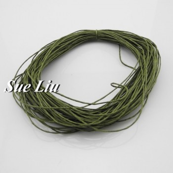 1mm 38-Color Jewelry Making Beading Crafting Macrame Chinese Waxed Cotton Cord Thread - 20YDS each piece