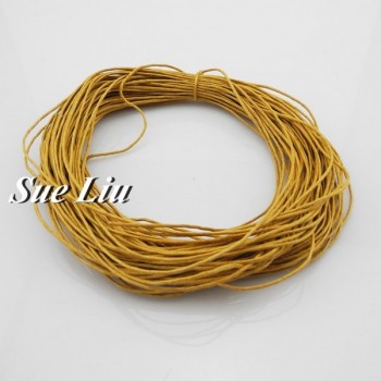 1mm 38-Color Jewelry Making Beading Crafting Macrame Chinese Waxed Cotton Cord Thread - 20YDS each piece