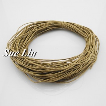 1mm 38-Color Jewelry Making Beading Crafting Macrame Chinese Waxed Cotton Cord Thread - 20YDS each piece