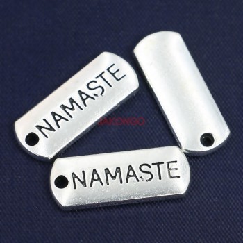 Antique Silver Hope Love Family Dream Charms Pendants for European Charm Bracelet Jewelry Making DIY Handmade Craft 21x8mm