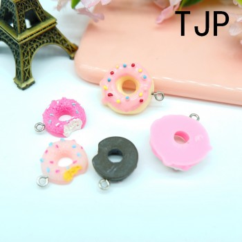 Kawaii Donuts Charms Pendants for DIY  decoration neckalce earring key chain Jewelry Making