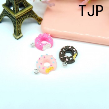 Kawaii Donuts Charms Pendants for DIY  decoration neckalce earring key chain Jewelry Making