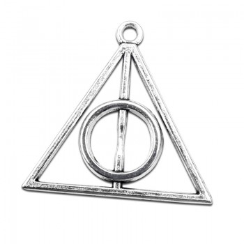 10pcs Zinc Metal Alloy Harry Potter Death Hallows Charms Pendant Jewelry Finding Vintage Charms For Jewelry Making Necklace