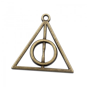 10pcs Zinc Metal Alloy Harry Potter Death Hallows Charms Pendant Jewelry Finding Vintage Charms For Jewelry Making Necklace