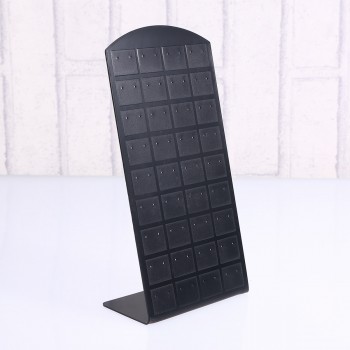 72 Holes Earring Holder Ear Stud Jewelry Stand Display Stand Showcase (Black)