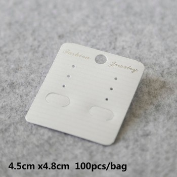 2018 100pcs/lot Kraft Paper Hair Band Card Packing PVC Tags Jewelry Display Cards Earring Bracelet Necklace Hanging Cards