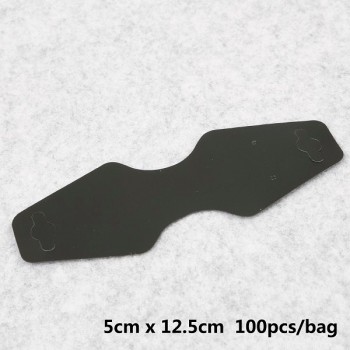2018 100pcs/lot Kraft Paper Hair Band Card Packing PVC Tags Jewelry Display Cards Earring Bracelet Necklace Hanging Cards