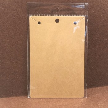 50pcs 15*10cm Kraft Necklace Cards+50pcs OPP Bags, Big Necklace Packaging Displays Card and Blank Pendant Paper Cards