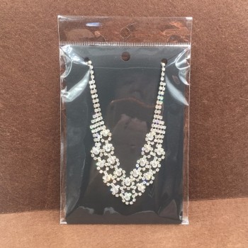 50pcs 15*10cm Kraft Necklace Cards+50pcs OPP Bags, Big Necklace Packaging Displays Card and Blank Pendant Paper Cards