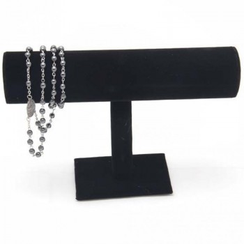 1PC Jewelry Holder T-Bar Storage Rack Velvet PU Leather Holder Jewelry Organizer Jewelry Stand for Bracelet Chain Watch
