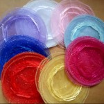250pcs 26/35 /40cm diameter gauze bag drawstring pouch wedding birthday Christmas candy gift bag display bag Round Organza bag