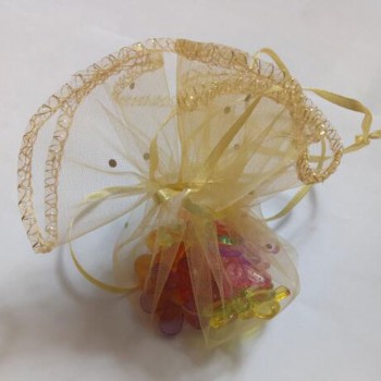 250pcs 26/35 /40cm diameter gauze bag drawstring pouch wedding birthday Christmas candy gift bag display bag Round Organza bag