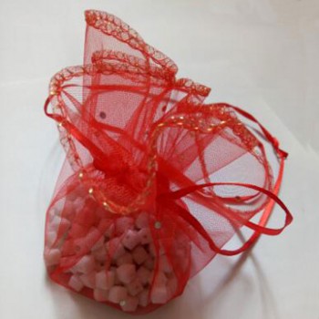 250pcs 26/35 /40cm diameter gauze bag drawstring pouch wedding birthday Christmas candy gift bag display bag Round Organza bag