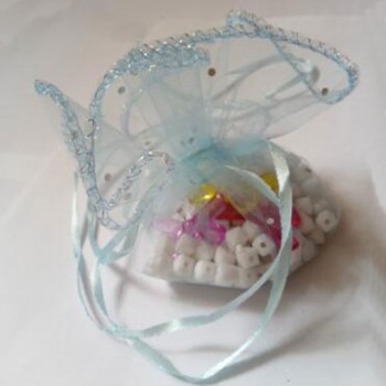 250pcs 26/35 /40cm diameter gauze bag drawstring pouch wedding birthday Christmas candy gift bag display bag Round Organza bag