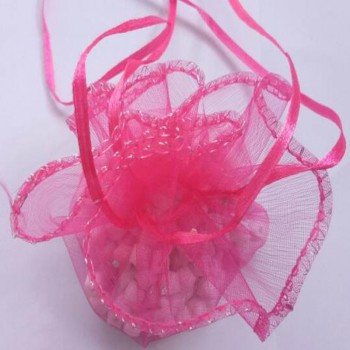 250pcs 26/35 /40cm diameter gauze bag drawstring pouch wedding birthday Christmas candy gift bag display bag Round Organza bag