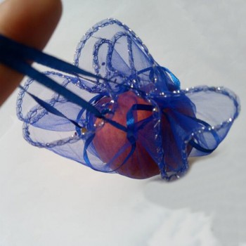 250pcs 26/35 /40cm diameter gauze bag drawstring pouch wedding birthday Christmas candy gift bag display bag Round Organza bag