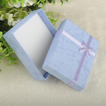 Cheap Sale Bangle Jewelry Ring Earring Watch Present Gift Box Bowknot Square Case Package