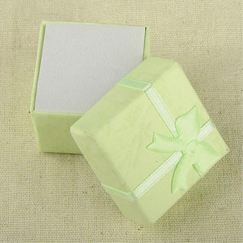 Cheap Sale Bangle Jewelry Ring Earring Watch Present Gift Box Bowknot Square Case Package
