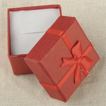 Cheap Sale Bangle Jewelry Ring Earring Watch Present Gift Box Bowknot Square Case Package