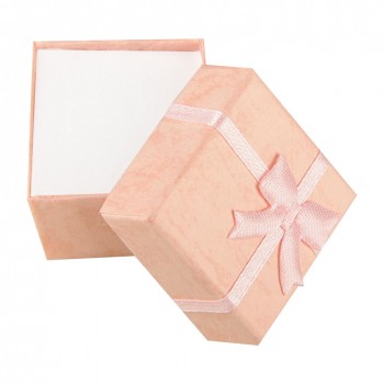 Cheap Sale Bangle Jewelry Ring Earring Watch Present Gift Box Bowknot Square Case Package