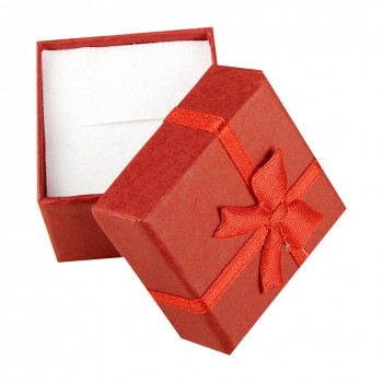 Cheap Sale Bangle Jewelry Ring Earring Watch Present Gift Box Bowknot Square Case Package