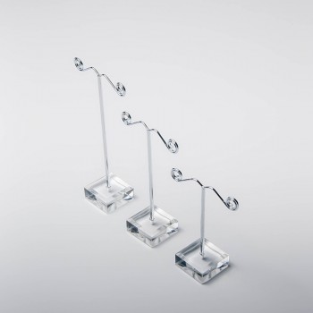 Wholesale Black Clear Acrylic Stud Earring Jewelry Display Rack Stand Organizer Bouches Ornament Holder Hook Hanger Counter Case