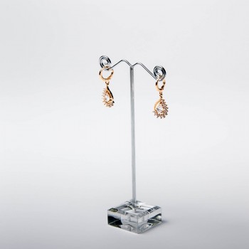 Wholesale Black Clear Acrylic Stud Earring Jewelry Display Rack Stand Organizer Bouches Ornament Holder Hook Hanger Counter Case