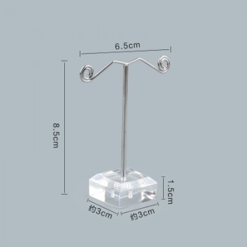 Wholesale Black Clear Acrylic Stud Earring Jewelry Display Rack Stand Organizer Bouches Ornament Holder Hook Hanger Counter Case