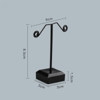Wholesale Black Clear Acrylic Stud Earring Jewelry Display Rack Stand Organizer Bouches Ornament Holder Hook Hanger Counter Case
