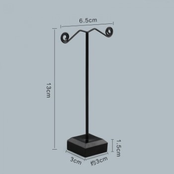 Wholesale Black Clear Acrylic Stud Earring Jewelry Display Rack Stand Organizer Bouches Ornament Holder Hook Hanger Counter Case