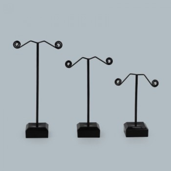 Wholesale Black Clear Acrylic Stud Earring Jewelry Display Rack Stand Organizer Bouches Ornament Holder Hook Hanger Counter Case