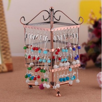 Free shipping 96 Holes Earrings Stud Necklace Jewelry Display Jewllery organization Multifunctional Metal Display Stand Holder