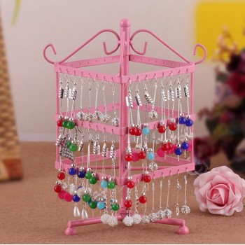 Free shipping 96 Holes Earrings Stud Necklace Jewelry Display Jewllery organization Multifunctional Metal Display Stand Holder