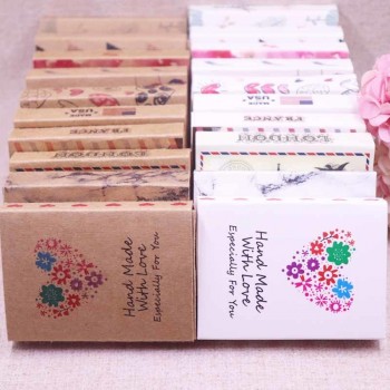 Jewelry card 12pcs +12pcsbox 7.5*5.4*1.2cm Gift Pendent Match Earring Case, Custom Logo : 1000 pcs Cost Extra Soap Jewelry Box