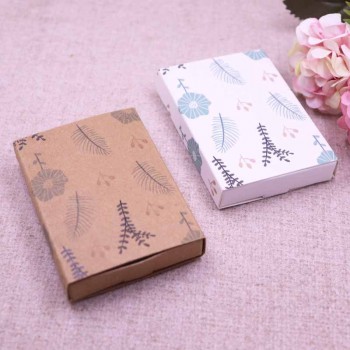 Jewelry card 12pcs +12pcsbox 7.5*5.4*1.2cm Gift Pendent Match Earring Case, Custom Logo : 1000 pcs Cost Extra Soap Jewelry Box