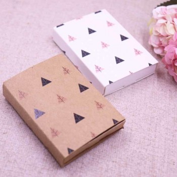 Jewelry card 12pcs +12pcsbox 7.5*5.4*1.2cm Gift Pendent Match Earring Case, Custom Logo : 1000 pcs Cost Extra Soap Jewelry Box