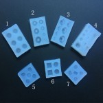 1PC Mini Cupcake Biscuit Icecream Shaped Silicone Expoxy Mold UV Resin Moulds Pendant Tools Jewelry Tools