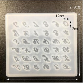 Multi style Pendant Silicone Mold button number letter Resin Silicone Mould handmade DIY Jewelry Making epoxy resin molds